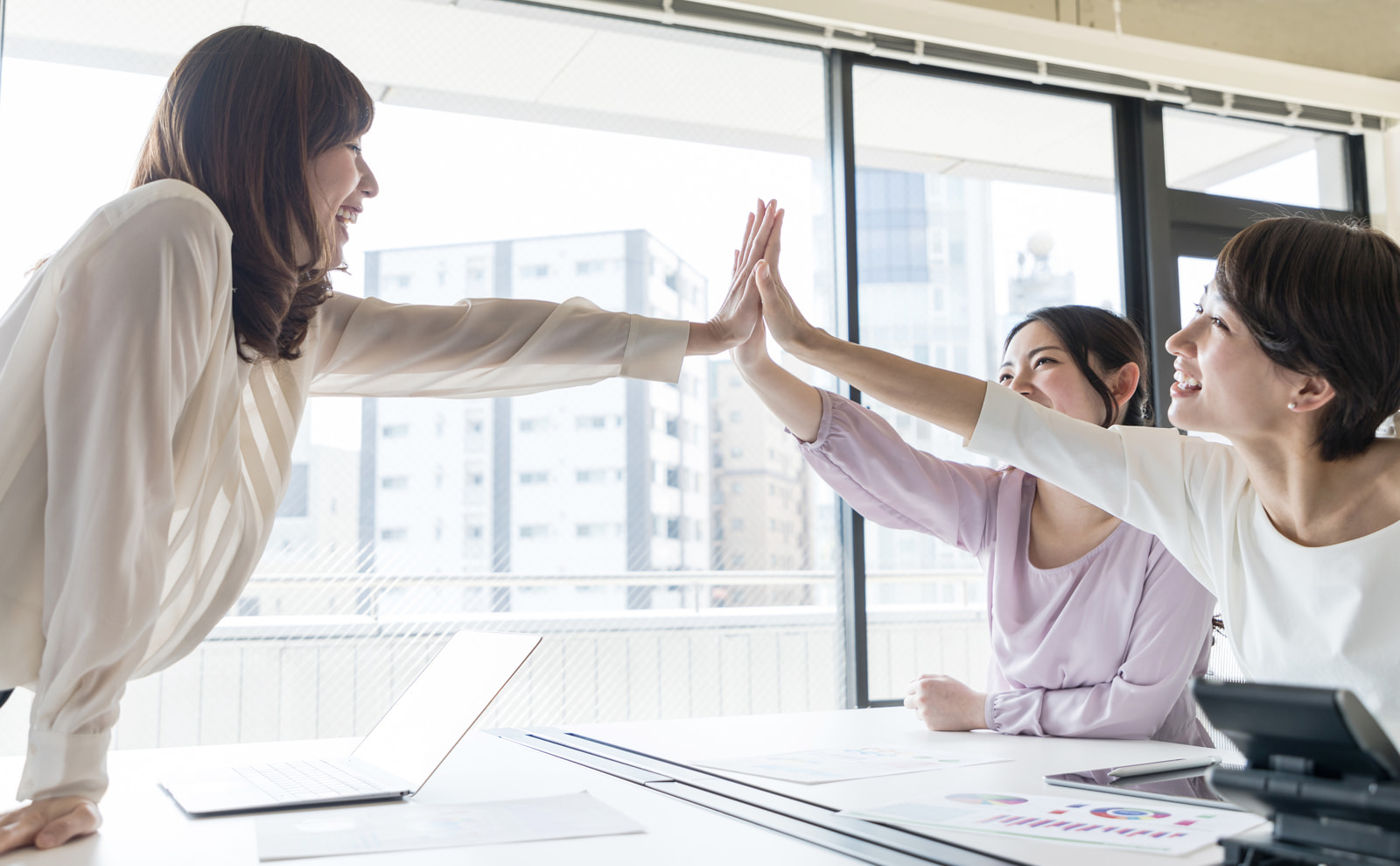 女性のチームワーク