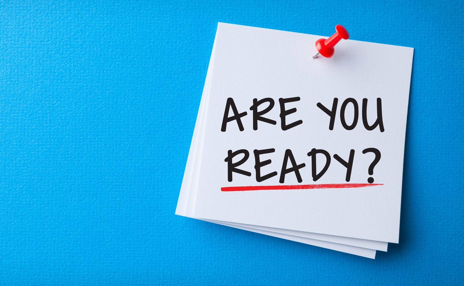 準備はできてますか？
